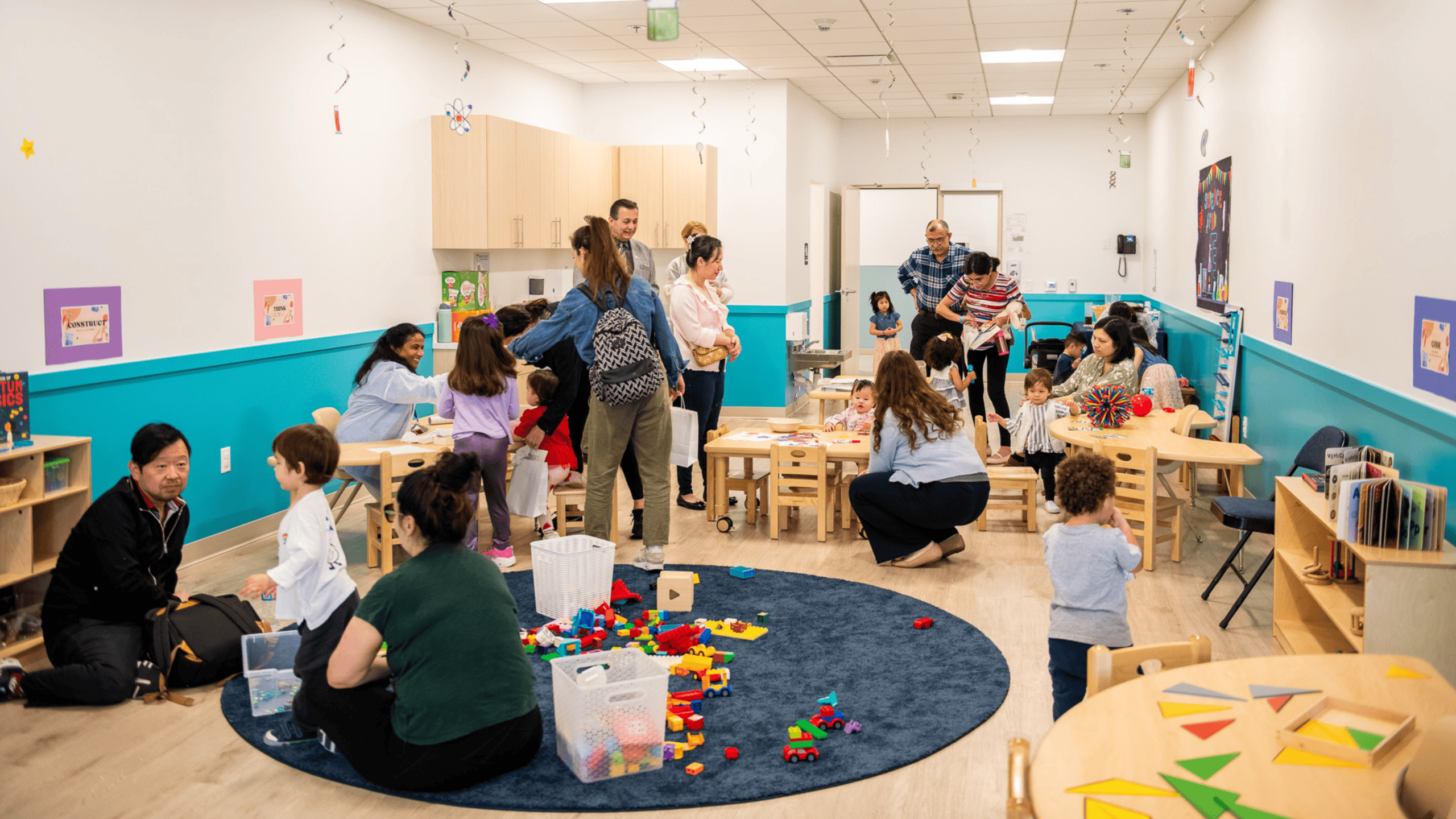 Children exploring hands-on STEAM activities at Westcliff Early Learning Academy in Irvine
